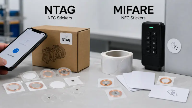 Adesivi NFC NTAG vs MIFARE: quale chip è giusto?